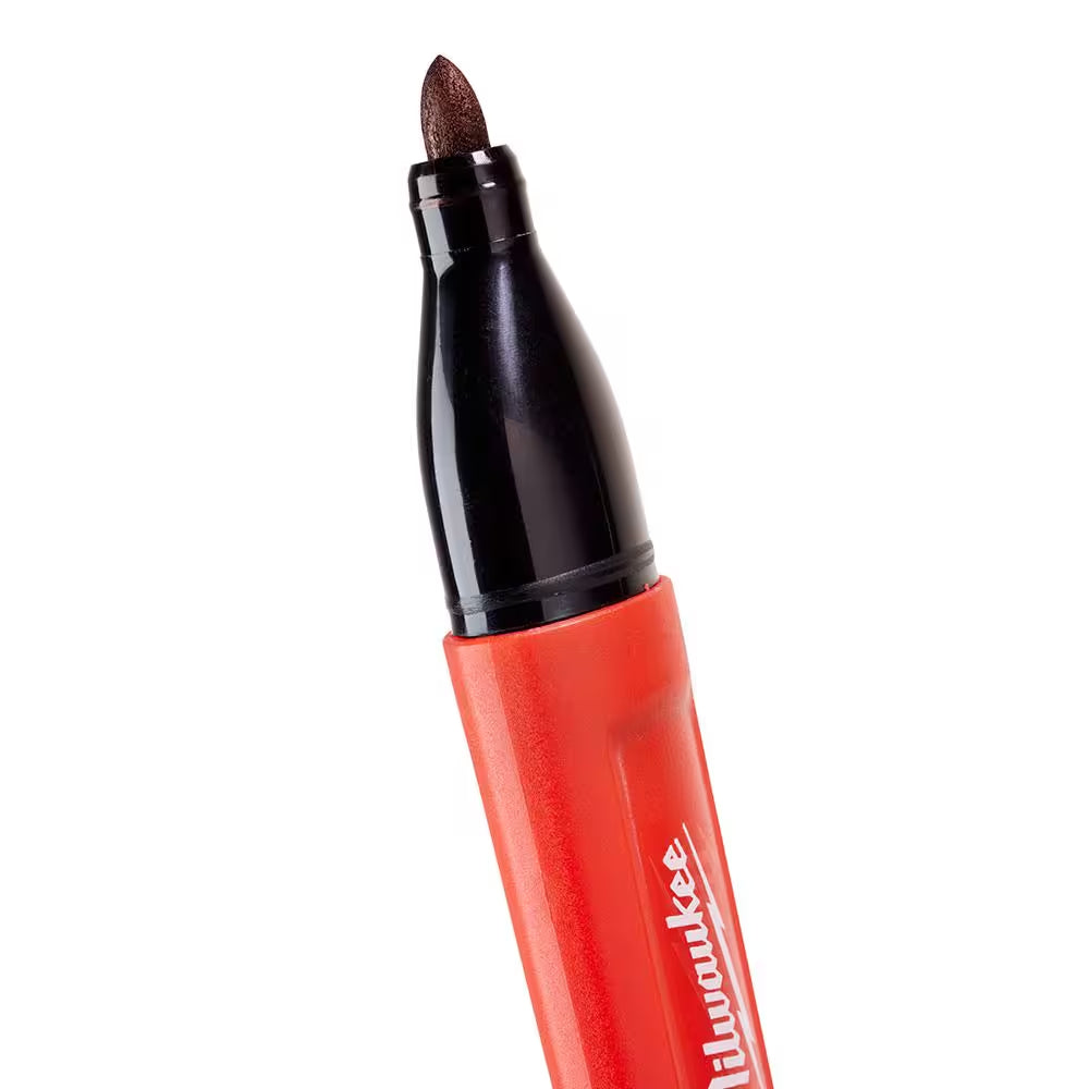 INKZALL Black Medium Point Jobsite Permanent Marker (2-Pack)